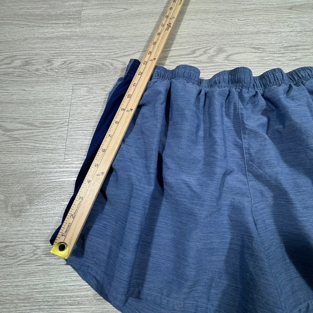 Nike Men's Running Shorts Dri-FIT Blue XXL Built-in Liner Back Pocket Reflective